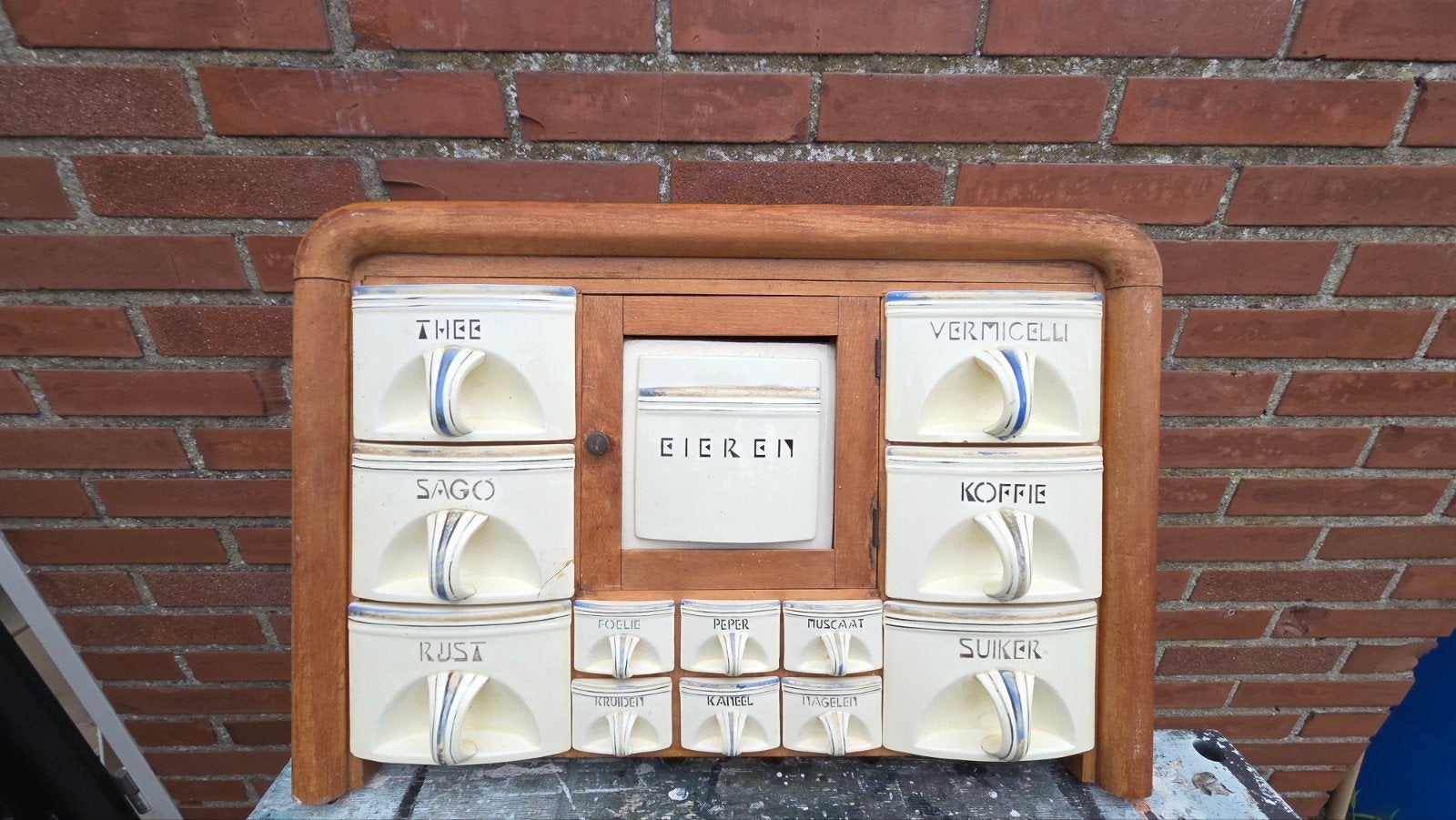 Mooi oude krauden kaste, Ophalen of Verzenden, Gebruikt, Hout