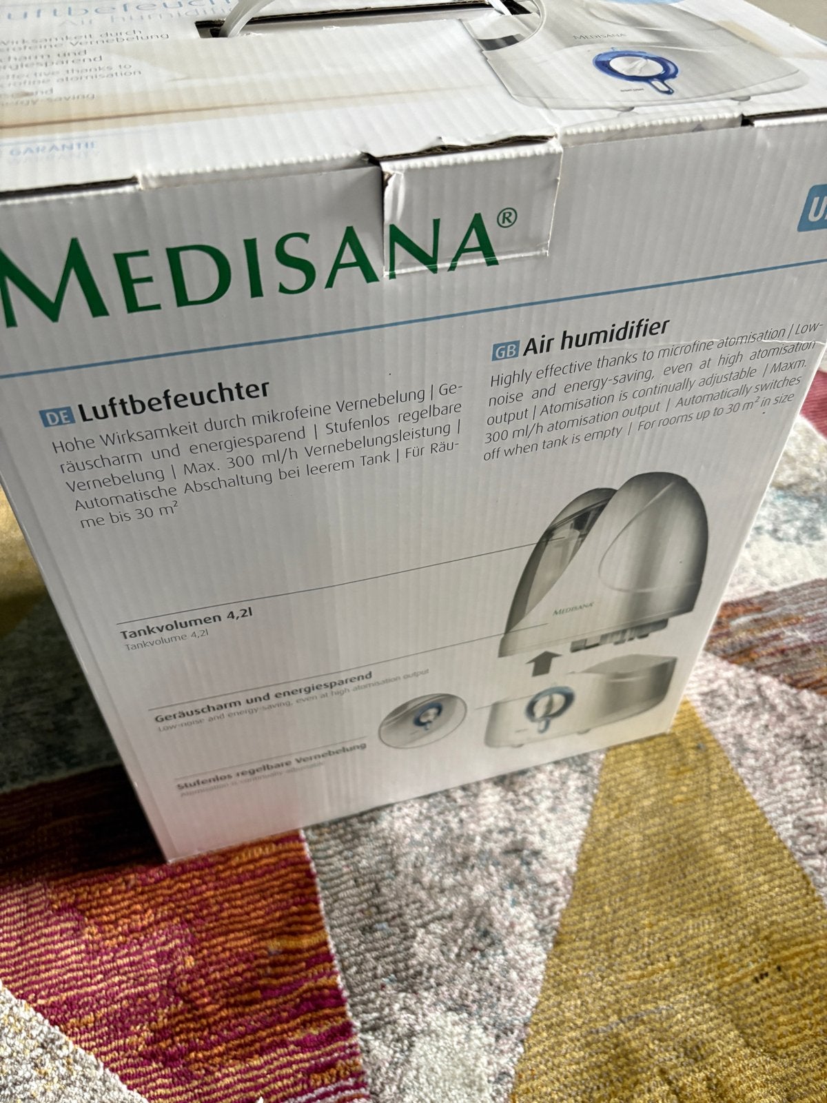 Medisana Luchtbevochtiger UHW - Nieuw in doos, Ophalen, Nieuw, Luchtbevochtiger