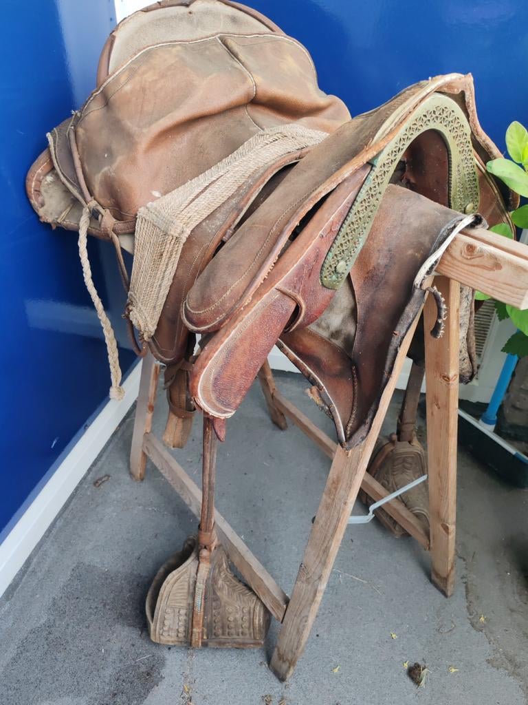 Oud Criollo zadel - Decoratie!, Ophalen, Gebruikt, Overige soorten