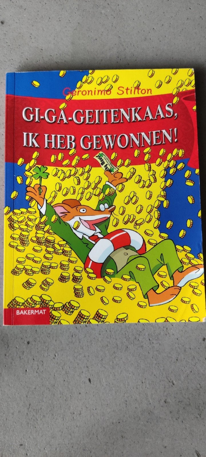 Geronimo Stilton: Gi-ga-geitenkaas, ik heb gewonnen!, Ophalen of Verzenden, Zo goed als nieuw, Geronimo Stilton, Fictie algemeen