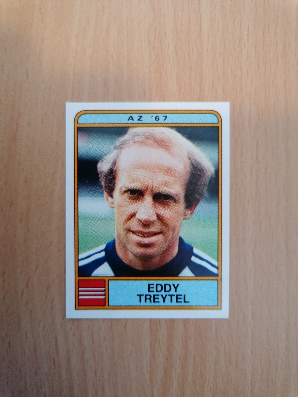 Panini Voetbal 84 #25 Eddy Treytel-AZ'67., Verzamelen, Ophalen of Verzenden, Zo goed als nieuw, AZ, Poster, Plaatje of Sticker