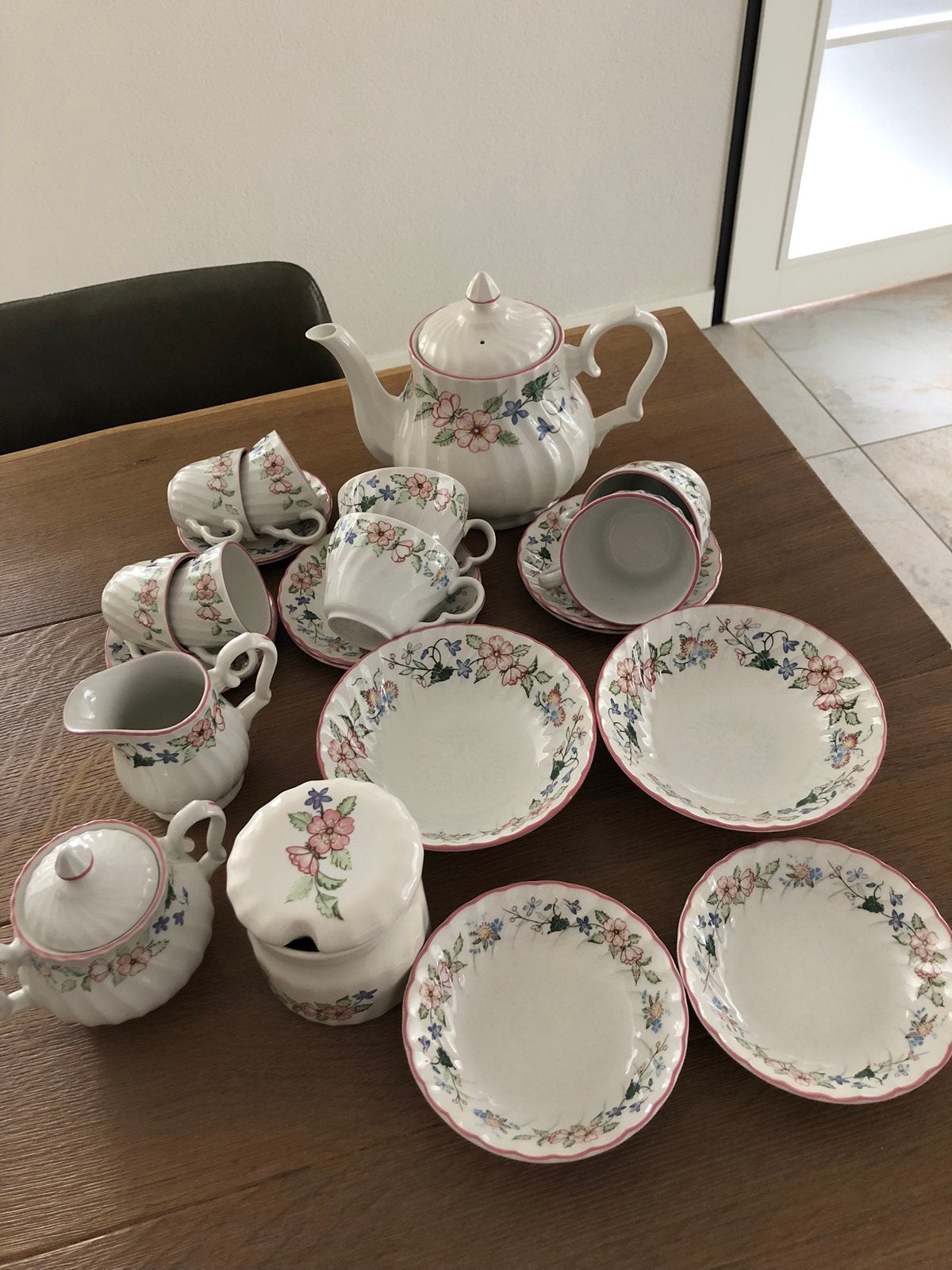 Theeservies Springfields., Ophalen, Zo goed als nieuw, Overige stijlen, Porselein