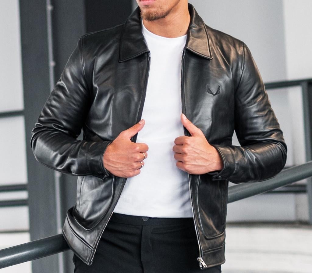 Zumo Bultaco slim fit leather jacket - maat M - Zwart- Nieuw, Zumo, Zwart, Nieuw, Verzenden