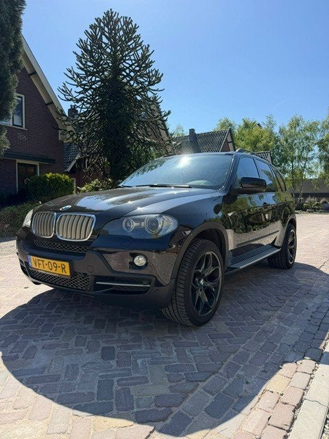 Mooie BMW X5 met Sportpakket, Trekhaak en Panoramadak, Auto's, Bestelauto's, Automaat, Zwart, 2993 cc, Zwart