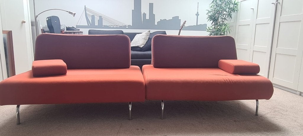 2 Montis bankjes, model Buster, Ophalen, Gebruikt, 75 tot 100 cm, Stof