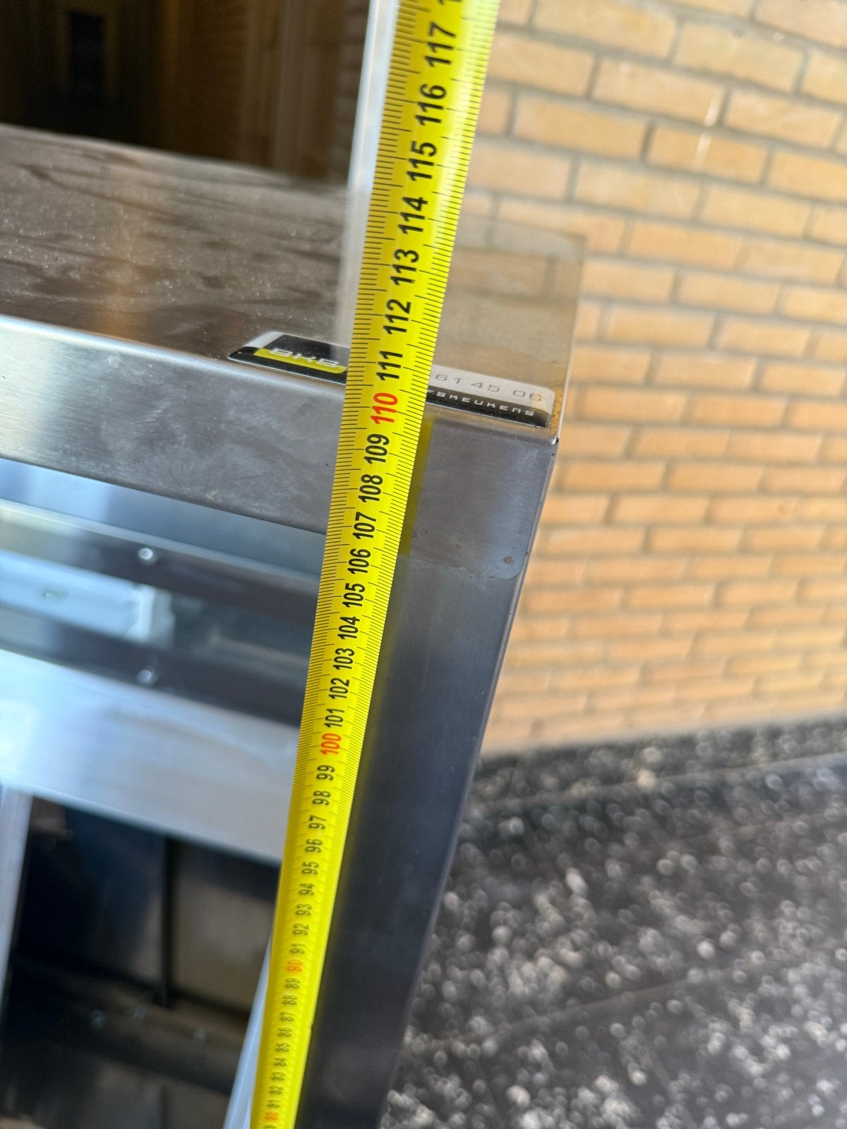 RVS Afzuigkap - 120 cm breed, Witgoed en Apparatuur, Afzuigkappen, Ophalen, Gebruikt, Wandschouwkap, 800 m³ per uur of meer