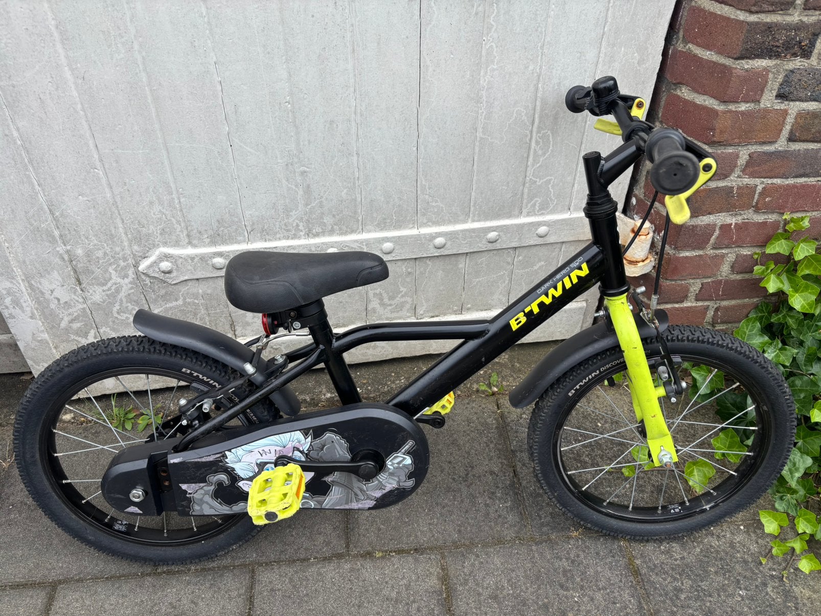 B-twin jongensfiets 16 inch als nieuw, Fietsen en Brommers, Fietsen | Jongens, Ophalen, Gebruikt, 16 inch, Versnellingen