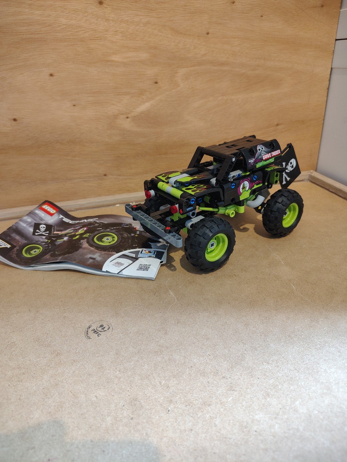 Lego Technic Monster Jam Grave Digger, 42118, compleet, Kinderen en Baby's, Lego, Inclusief instructies, Ophalen of Verzenden