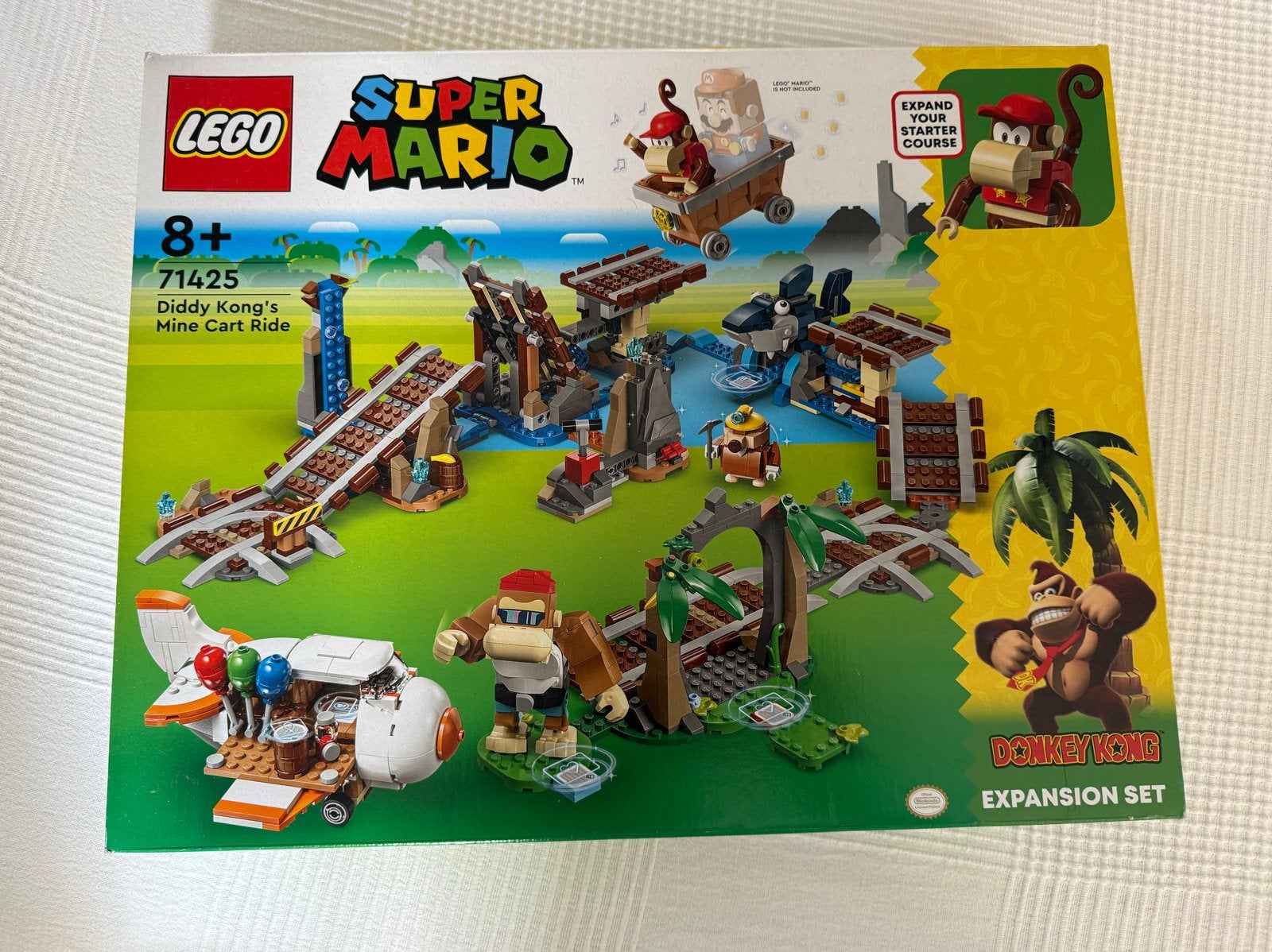 71425  LEGO Super Mario Donkey Kong's Diddy Kong's Mine Cart, Ophalen, Lego, Nieuw, Complete set