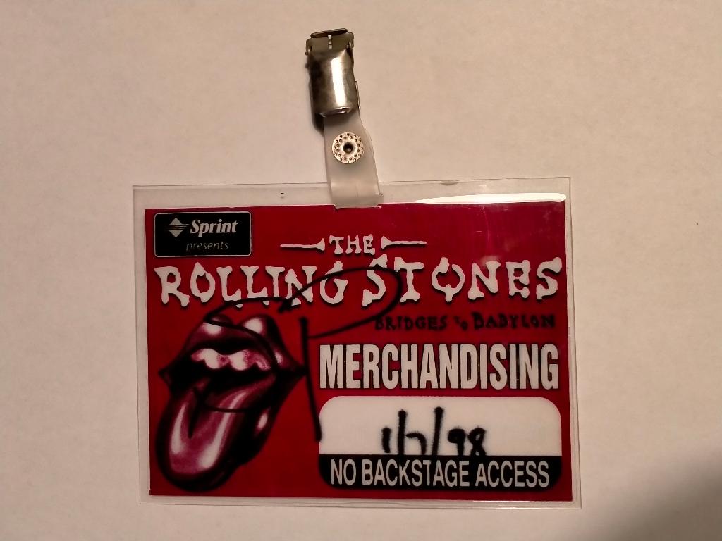 The Rolling Stones Bridges to Babylon pas pasje kaart, Ophalen of Verzenden, Gebruikt, Foto of Kaart