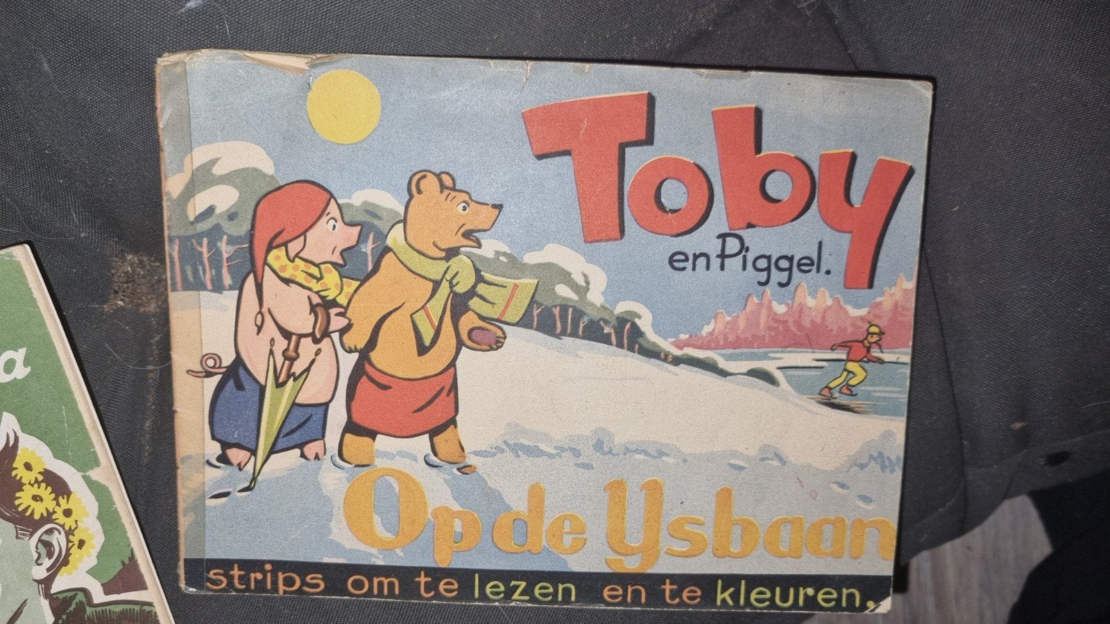 Toby en Piggel: Op de IJsbaan - Vintage stripboek, Boeken, Ophalen of Verzenden