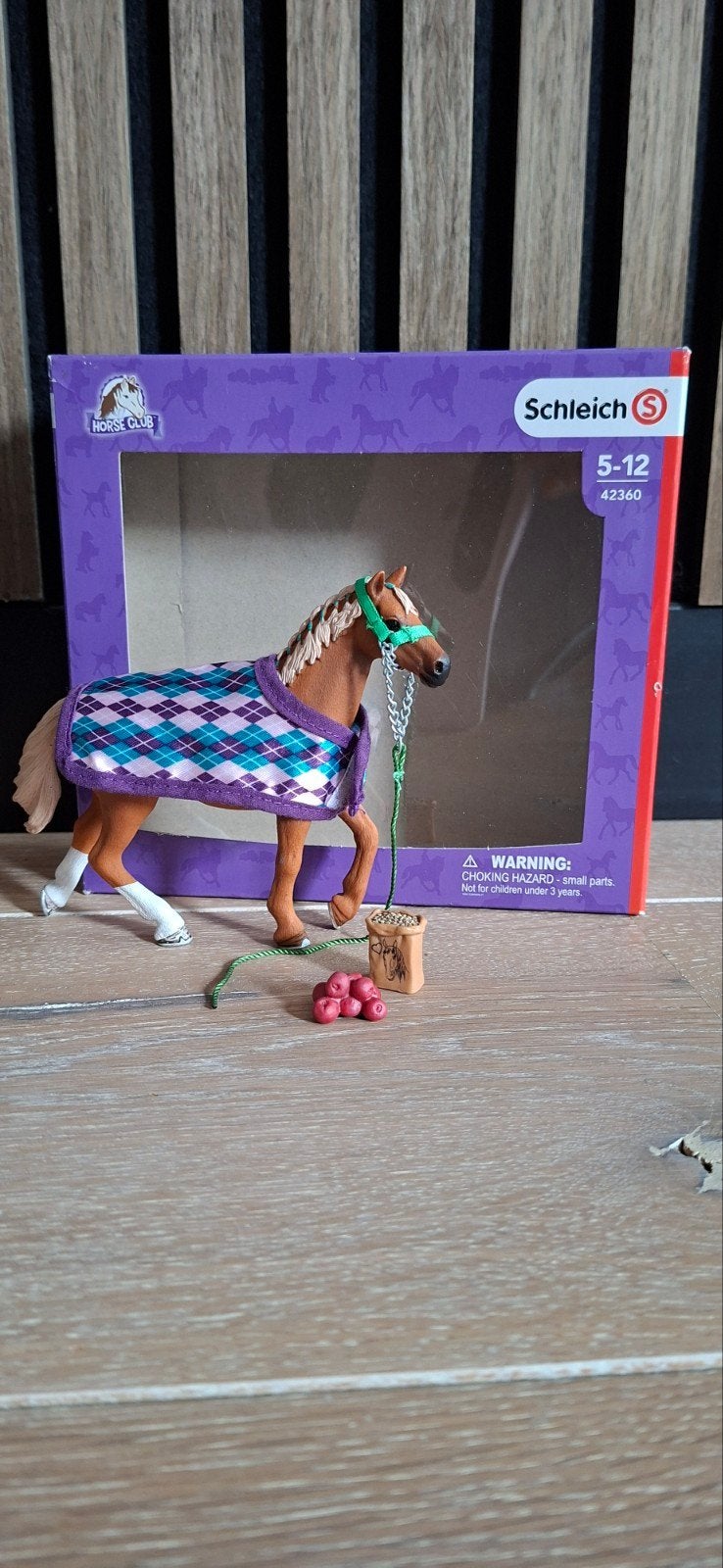 Schleich Horse Club Paard met Deken en Accessoires 42360, Ophalen of Verzenden