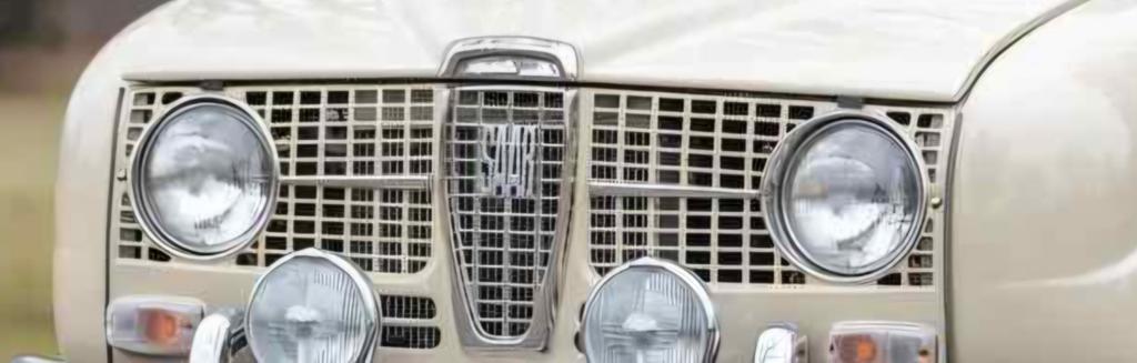 Saab 96 lange neus gril met logo en strips  gril, Ophalen of Verzenden