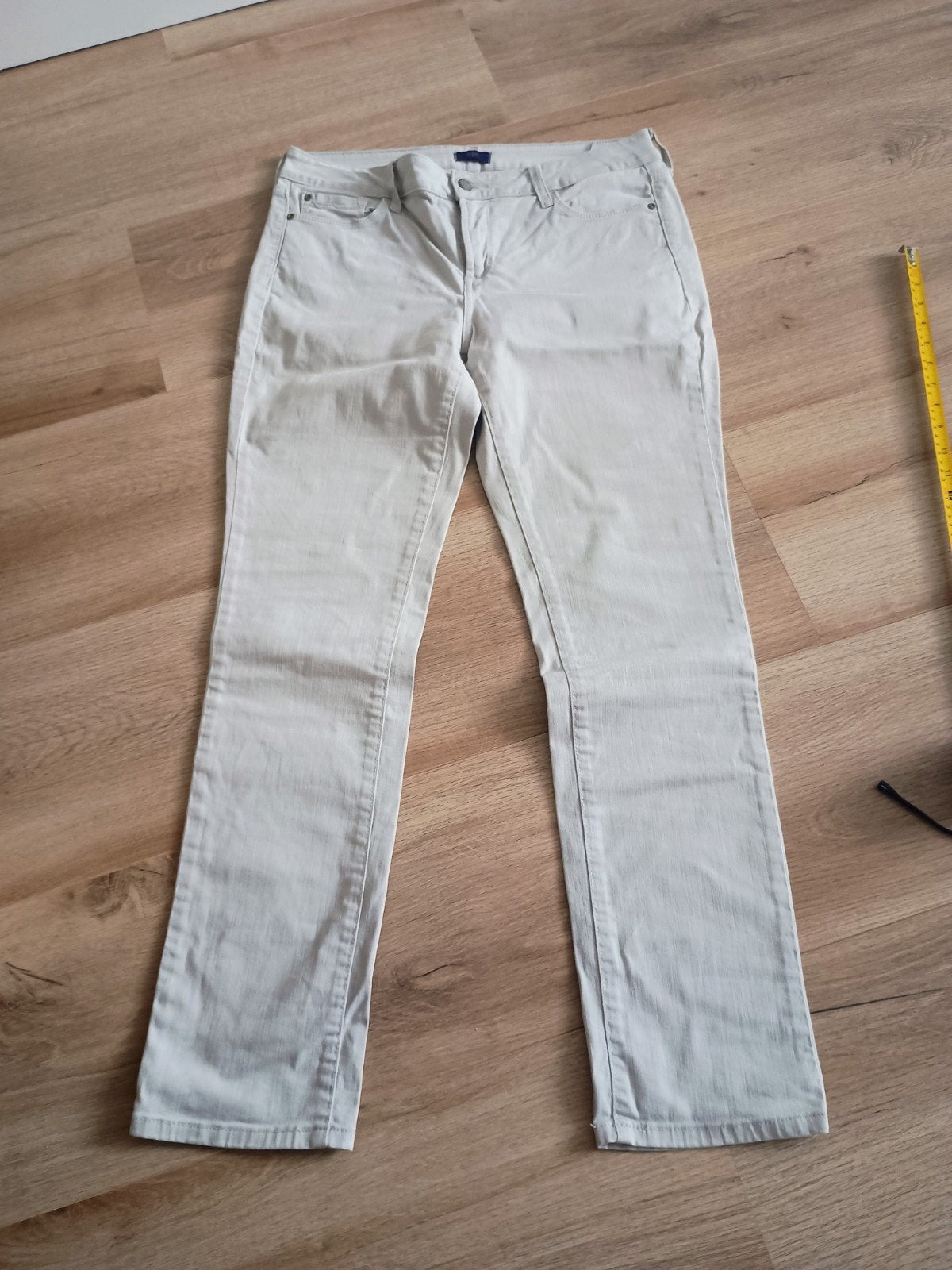 NYDJ skinny broek, Beige, Maat 46/48 (XL) of groter, Ophalen of Verzenden, NYDJ