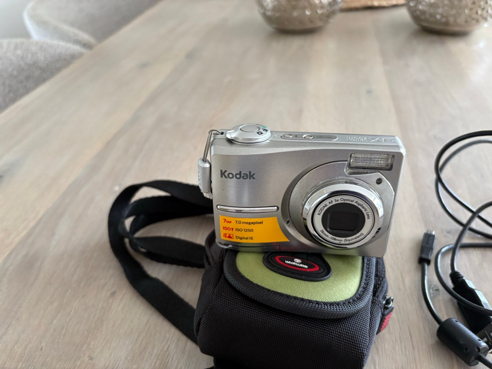 Kodak EasyShare C713 Compactcamera met tasje, Audio, Tv en Foto, Ophalen, Gebruikt, 4 t/m 7 keer, Cameratas