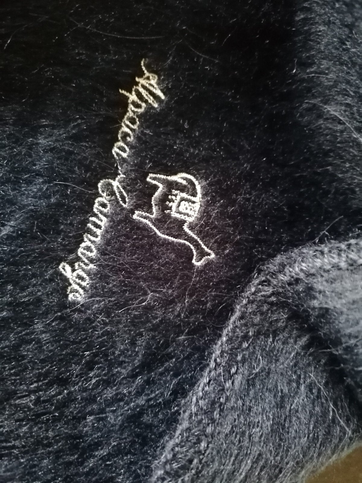 Alpaca Camargo 100% wollen sjaal donkerblauw zgan, Kleding | Dames, Verzenden, Maat 42/44 (L), Zo goed als nieuw, Alpaca Camargo