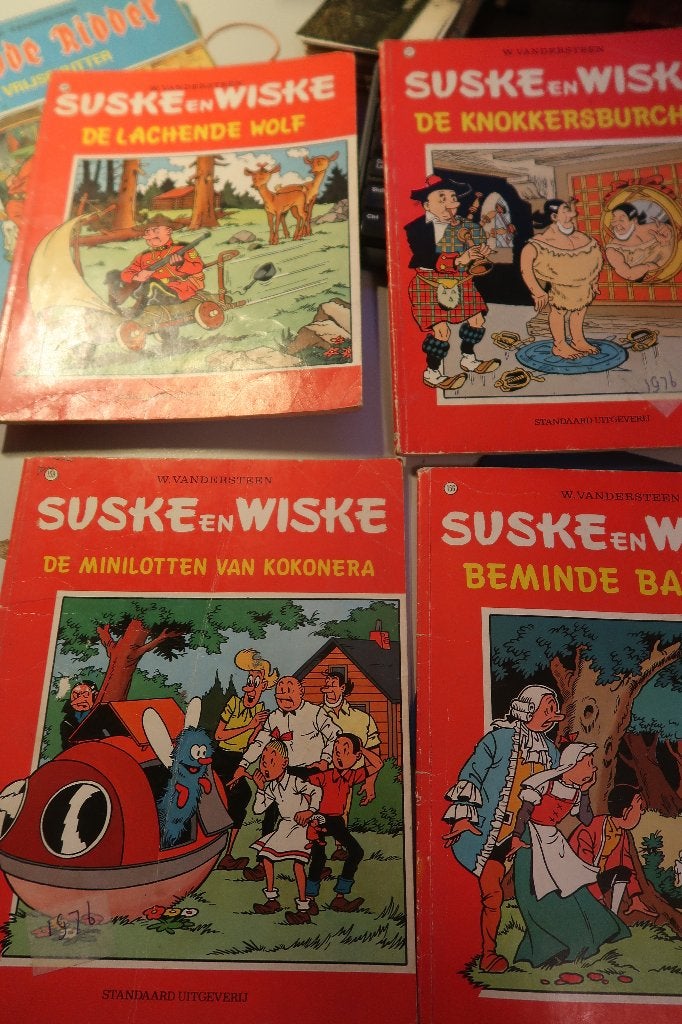 Suske en Wiske-1976,no127-148-156-159, Eén stripboek, Ophalen of Verzenden, Gelezen