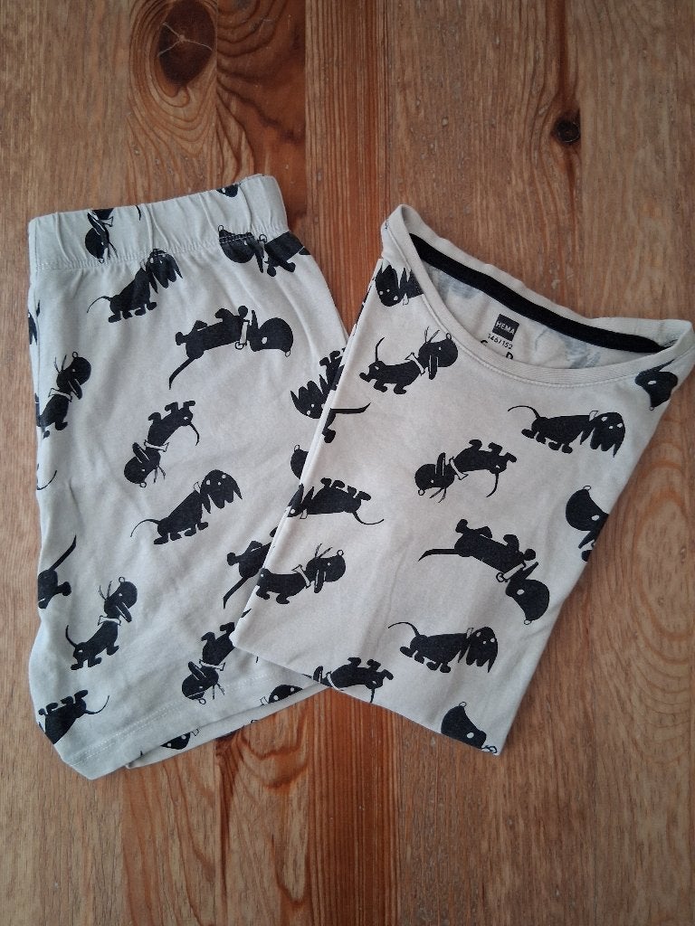 Shortama met Takkie maat 146-152, Ophalen of Verzenden, Gebruikt, Jongen of Meisje, Nacht- of Onderkleding