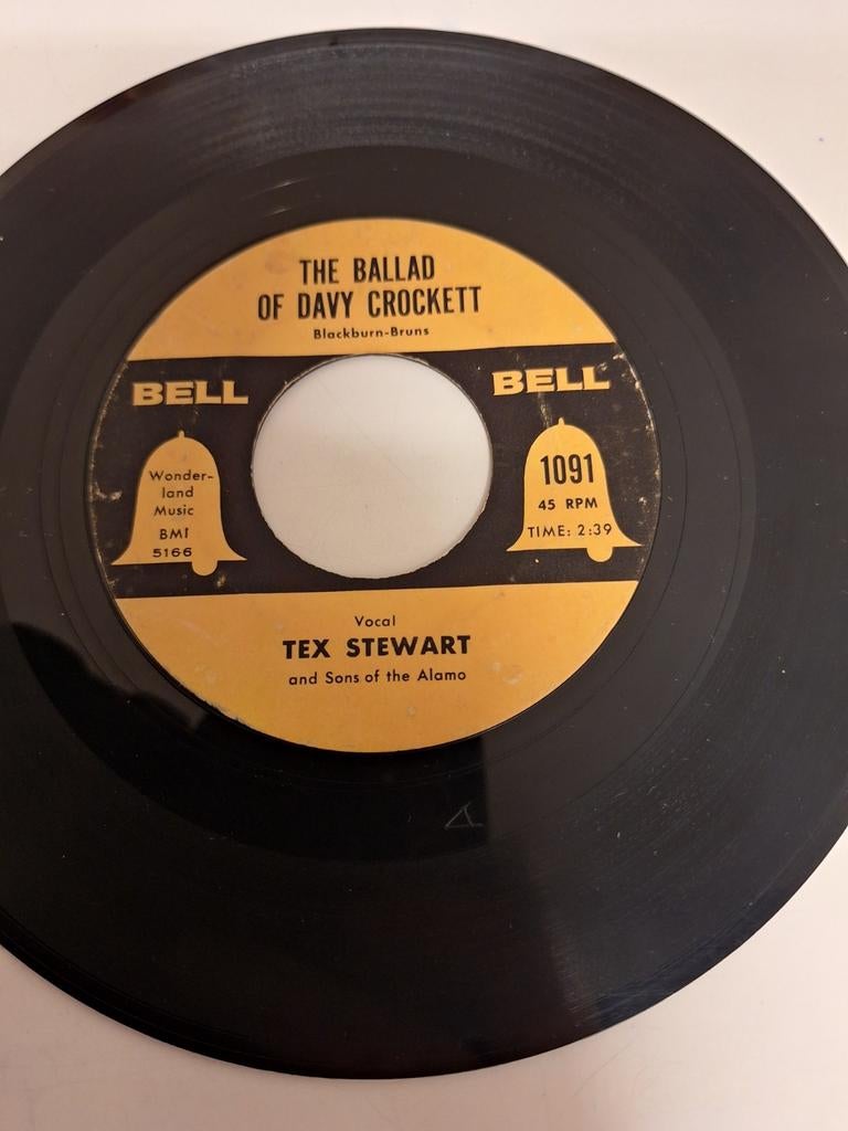 Tex Stewart - The ballad of Davy Crockett, 1955., Verzenden, Overige formaten