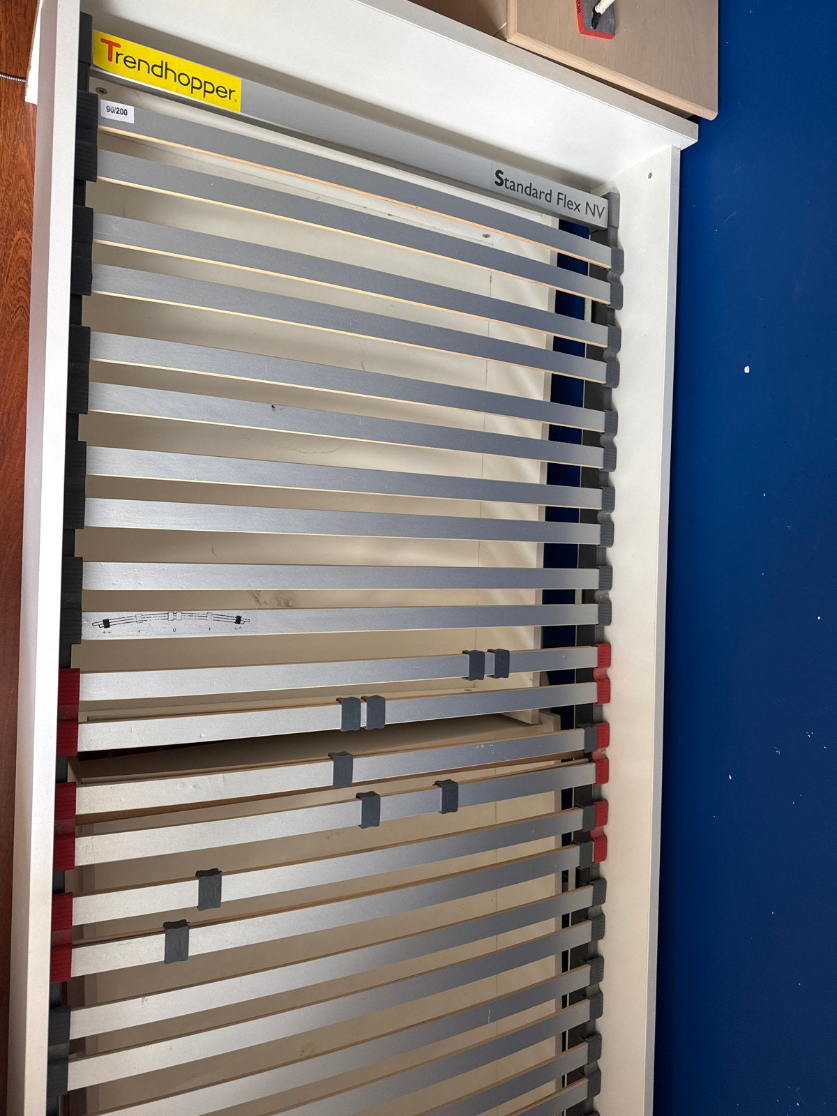 lattenbodem 90x200, Ophalen, 90 cm, Eenpersoons, Wit