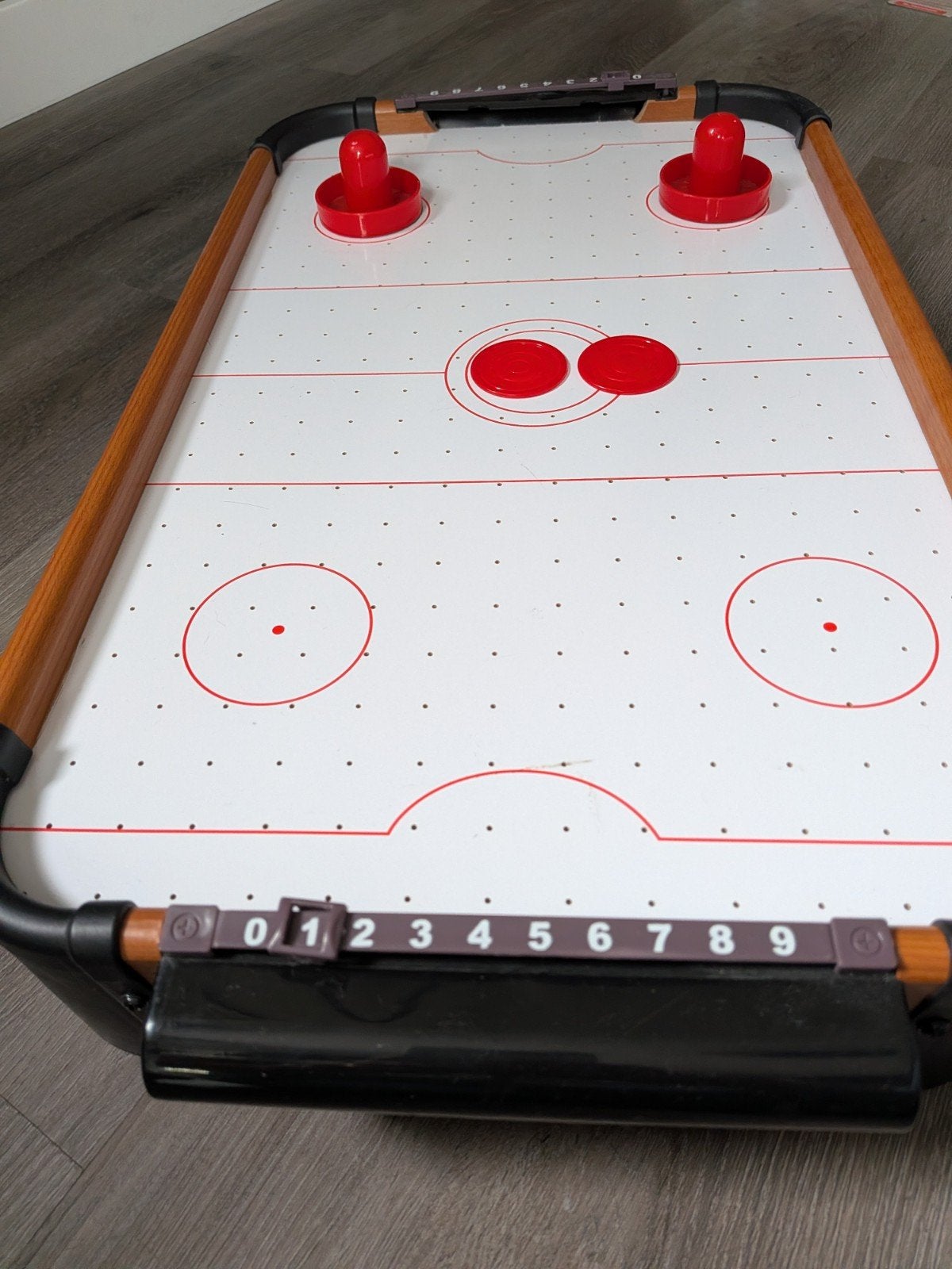 Mini Airhockey Tafel met 2 Pushers en 2 Pucks, Ophalen, Gebruikt