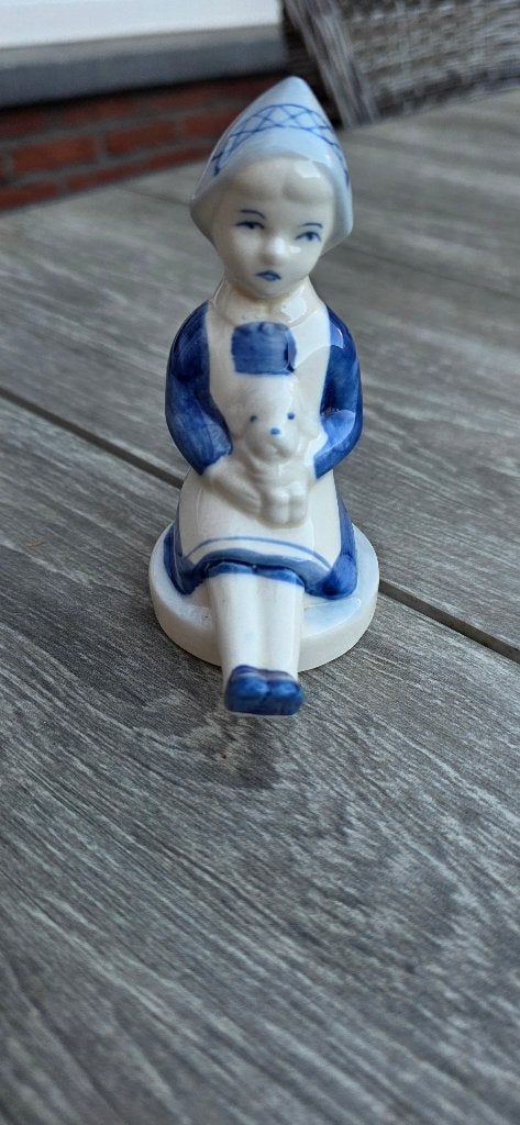 Delftsblauw beeldje, Verzamelen, Beelden en Beeldjes, Ophalen of Verzenden, Gebruikt, Overige typen