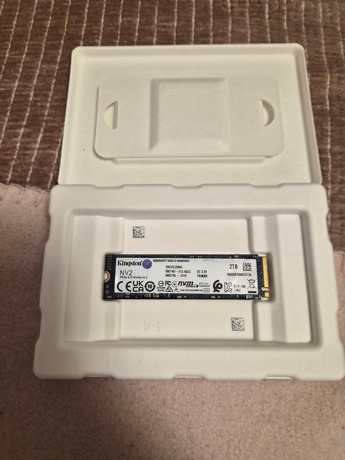 Kingston NV2 2TB NVMe PCIe 4.0 M.2 SSD, Computers en Software, Harde schijven, Intern, 2TB, Kingston, Server