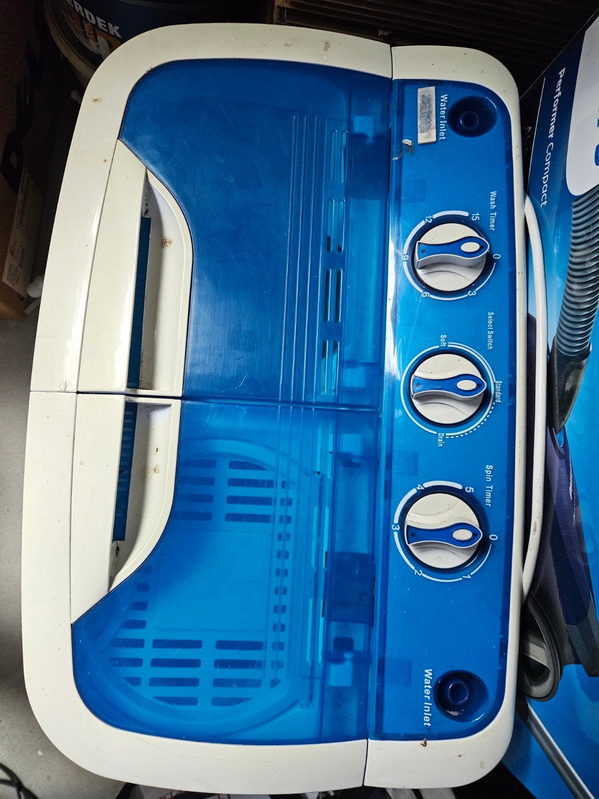 Camping wasmachine en centrifuge, Witgoed en Apparatuur, Ophalen, Minder dan 85 cm, Minder dan 4 kg, Minder dan 1200 toeren