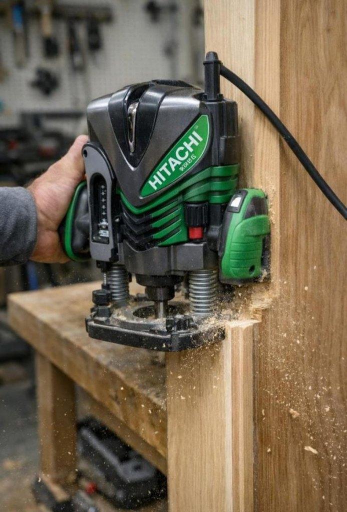 Hitachi M12V2 bovenfrees, Ophalen, Gebruikt, Bovenfrees, Hitachi
