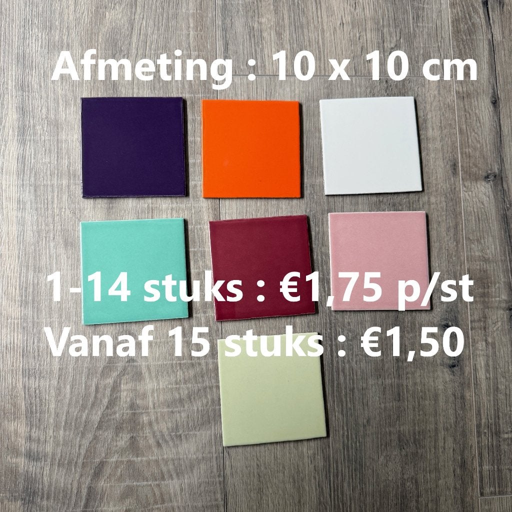 hobby tegeltjes 10 x 10 cm mozaiek plotter tegel populair, Ophalen of Verzenden, Nieuw