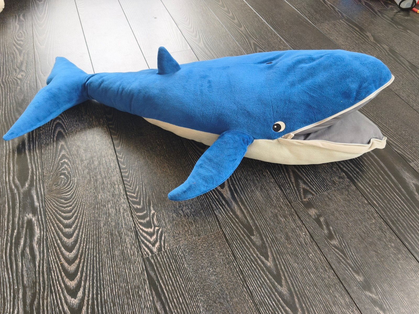 IKEA BLÅHAJ Blauwe Haai Knuffel - Zo goed als nieuw, Ophalen, IKEA, Overige typen, Blauw