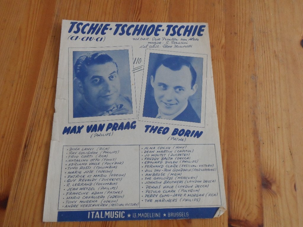 Tschie tschioe tschie - seracini / minoretti, Gebruikt, Gitaar, Ophalen of Verzenden, Artiest of Componist