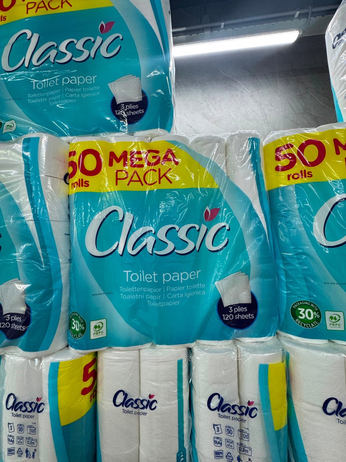 Classic toilletpapier Mega pak 50 rollen, Ophalen