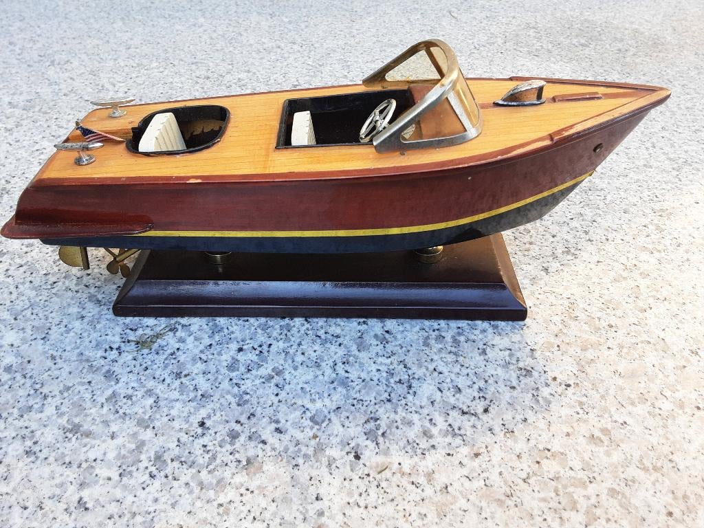 Chris Craft speedboot model 26 cm lang, Ophalen of Verzenden, Zo goed als nieuw, Overige merken