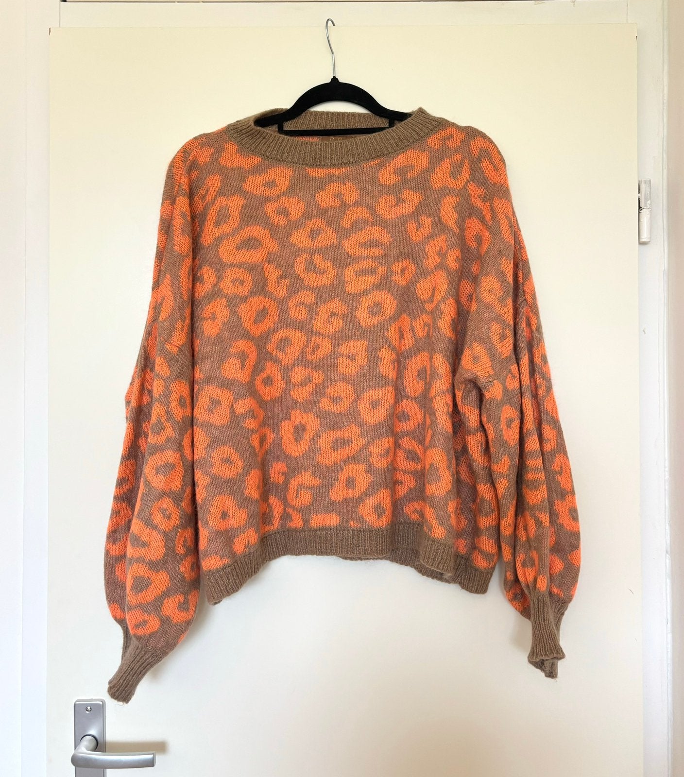 BoeBou mohair trui maat M Made in Italy oranje beige, Ophalen of Verzenden, Zo goed als nieuw, Maat 38/40 (M), Beige