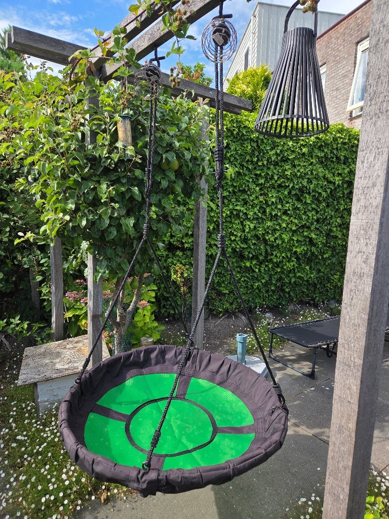 EXIT Swibee nestschommel - groen/zwart, Ophalen, Zo goed als nieuw, Schommel