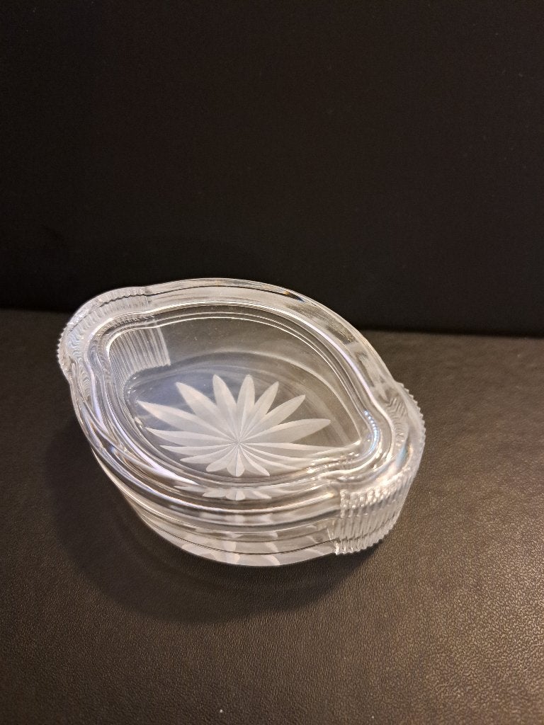 4 voor 10 euro: Schaaltje met deksel met ster of bloem, Ophalen of Verzenden