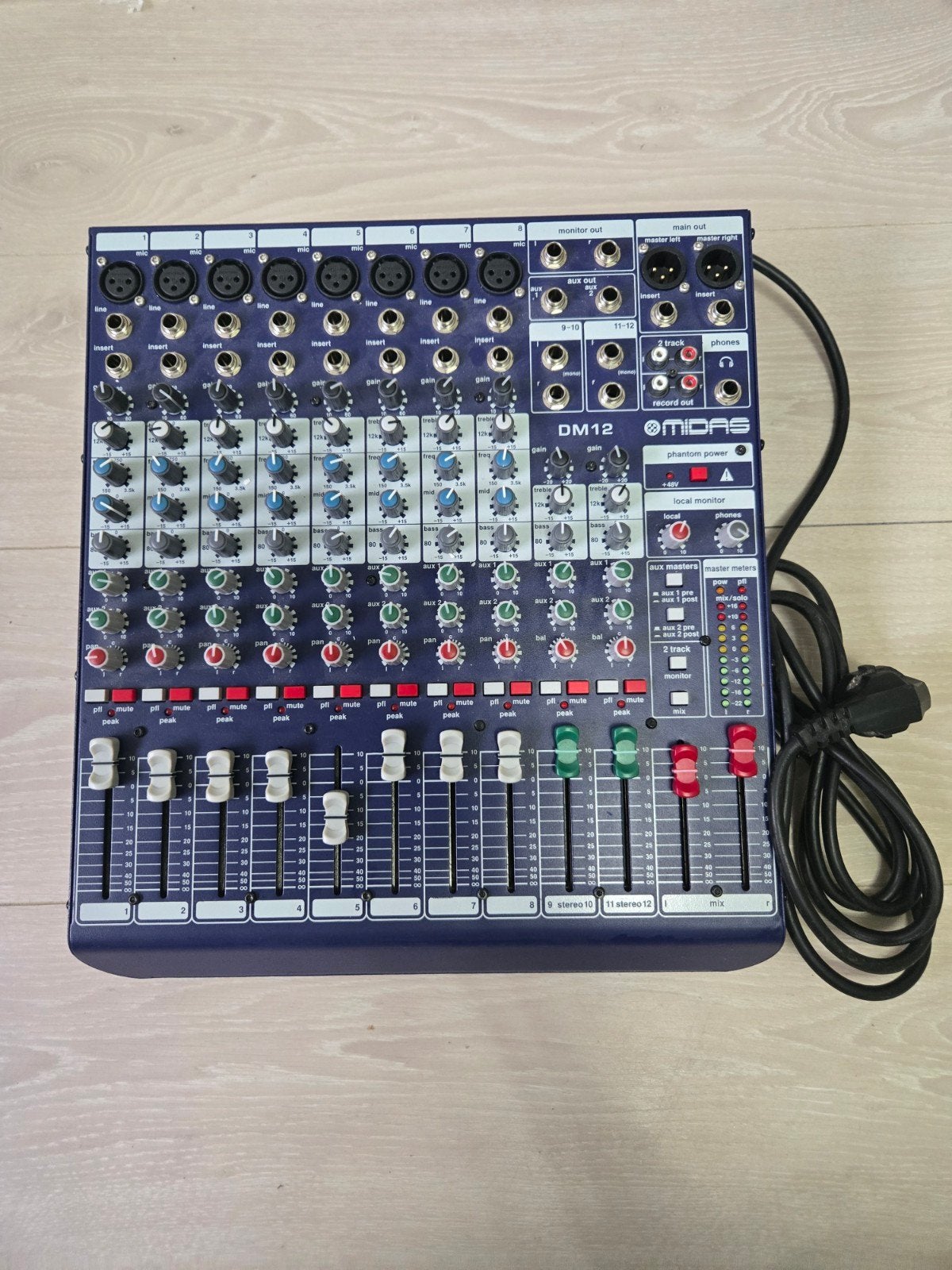 Midas DM12 analoge mixer –, Muziek en Instrumenten, Ophalen of Verzenden, Zo goed als nieuw, 10 tot 20 kanalen