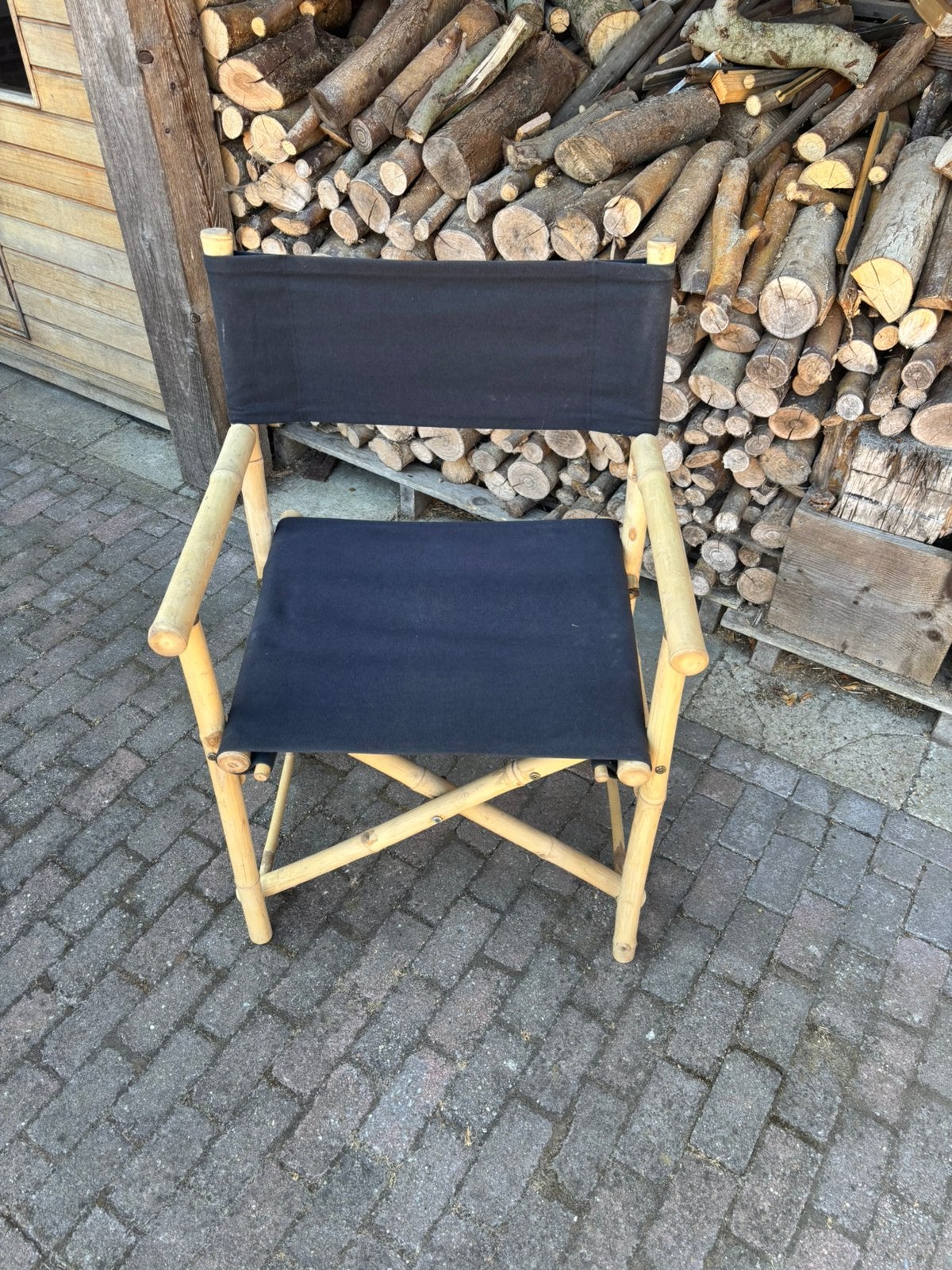 Bamboe inklapbare tuin/terras stoelen., Ophalen, Zo goed als nieuw, Hout, Inklapbaar