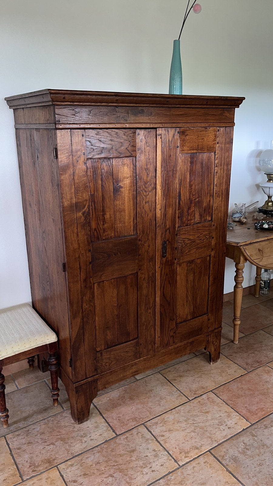 Originele houten kast - opbergkast eiken