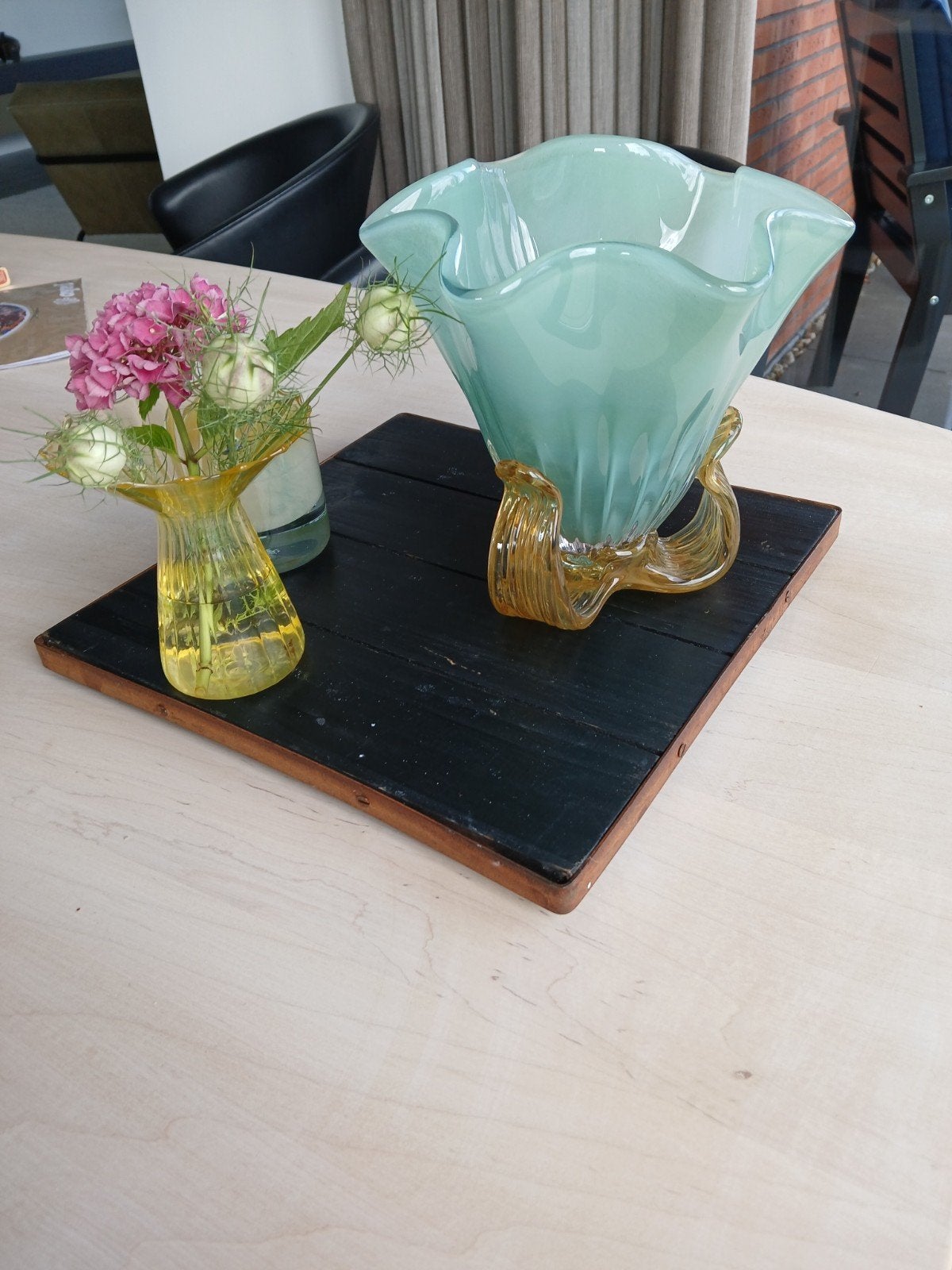 Decoratieve houten stoere plank van Studio Erik Gutter, Huis en Inrichting, Ophalen of Verzenden, Zo goed als nieuw, Zwart, Hout