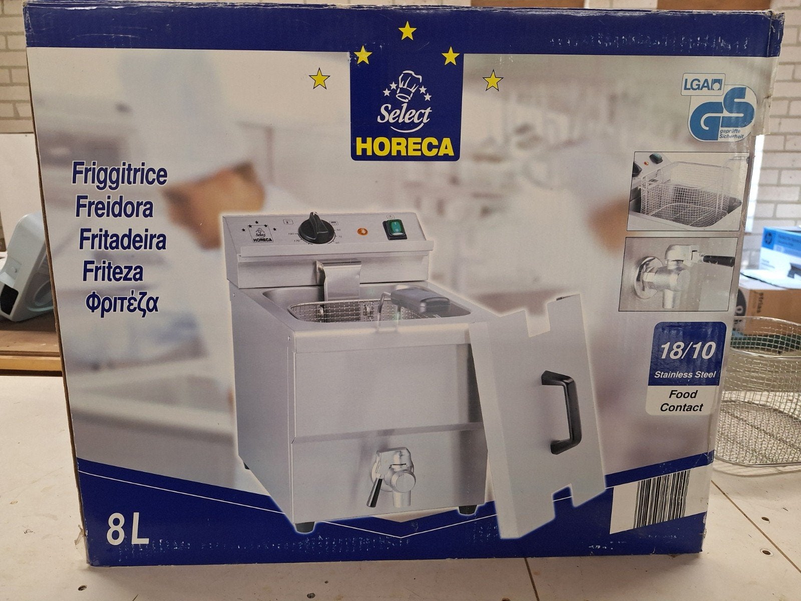 Grote 8 liter frituurpan Horeca select, 4 liter of meer, Ophalen, Gebruikt