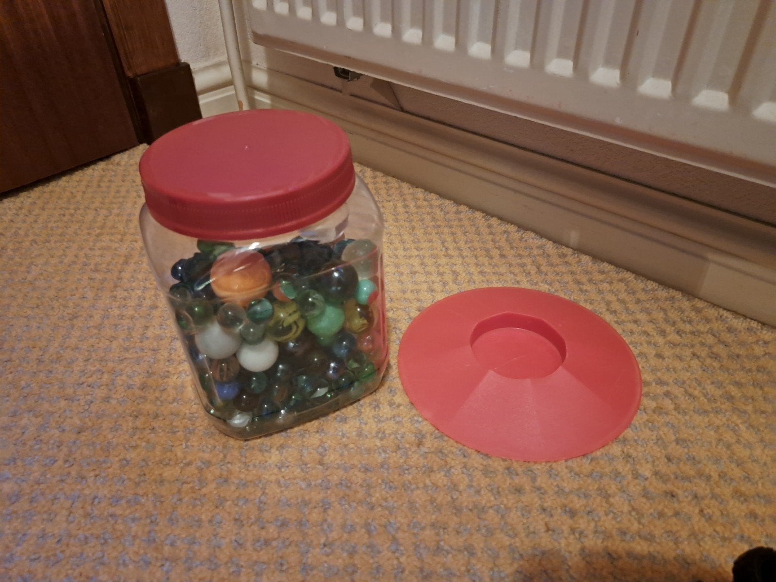 Knikkers met knikkerpotje, Ophalen of Verzenden