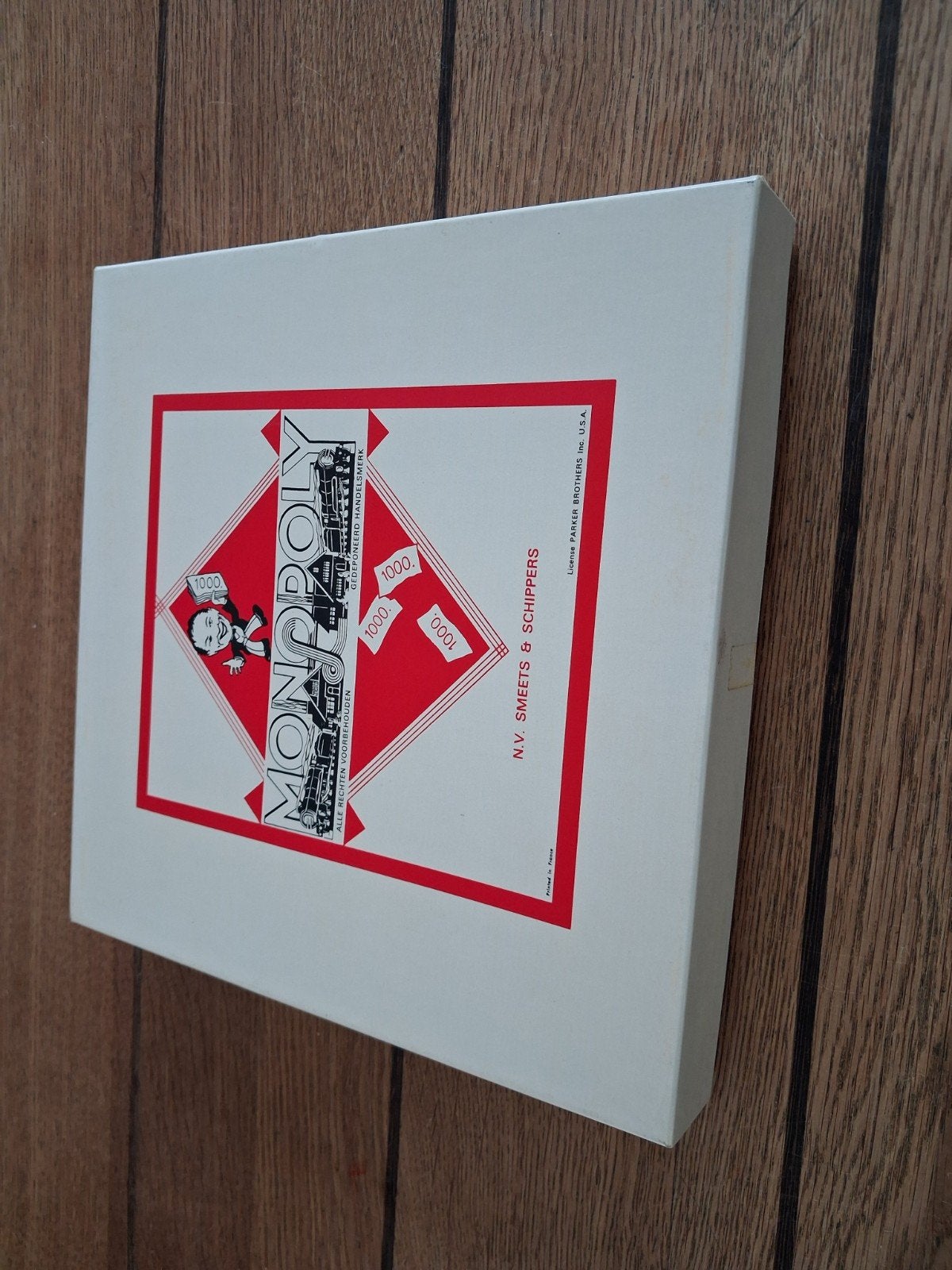 Vintage Monopoly gulden Bordspel - Compleet en Goede Staat, Vijf spelers of meer, Ophalen of Verzenden, Gebruikt, Parker Brothers