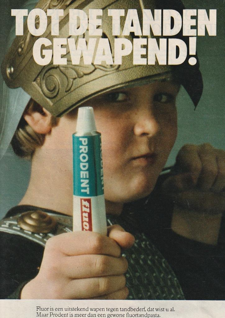 Retro reclame 1978 Prodent jongetje is een ridder, Verzenden, Overige typen