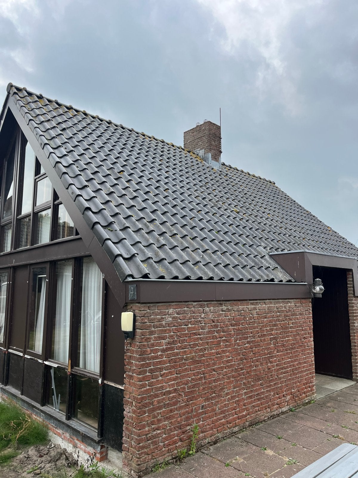 OVH Dakpan Matzwart - Gevelpan en Nokvorst, Ophalen, Gebruikt, Steen of Klei, Zwart