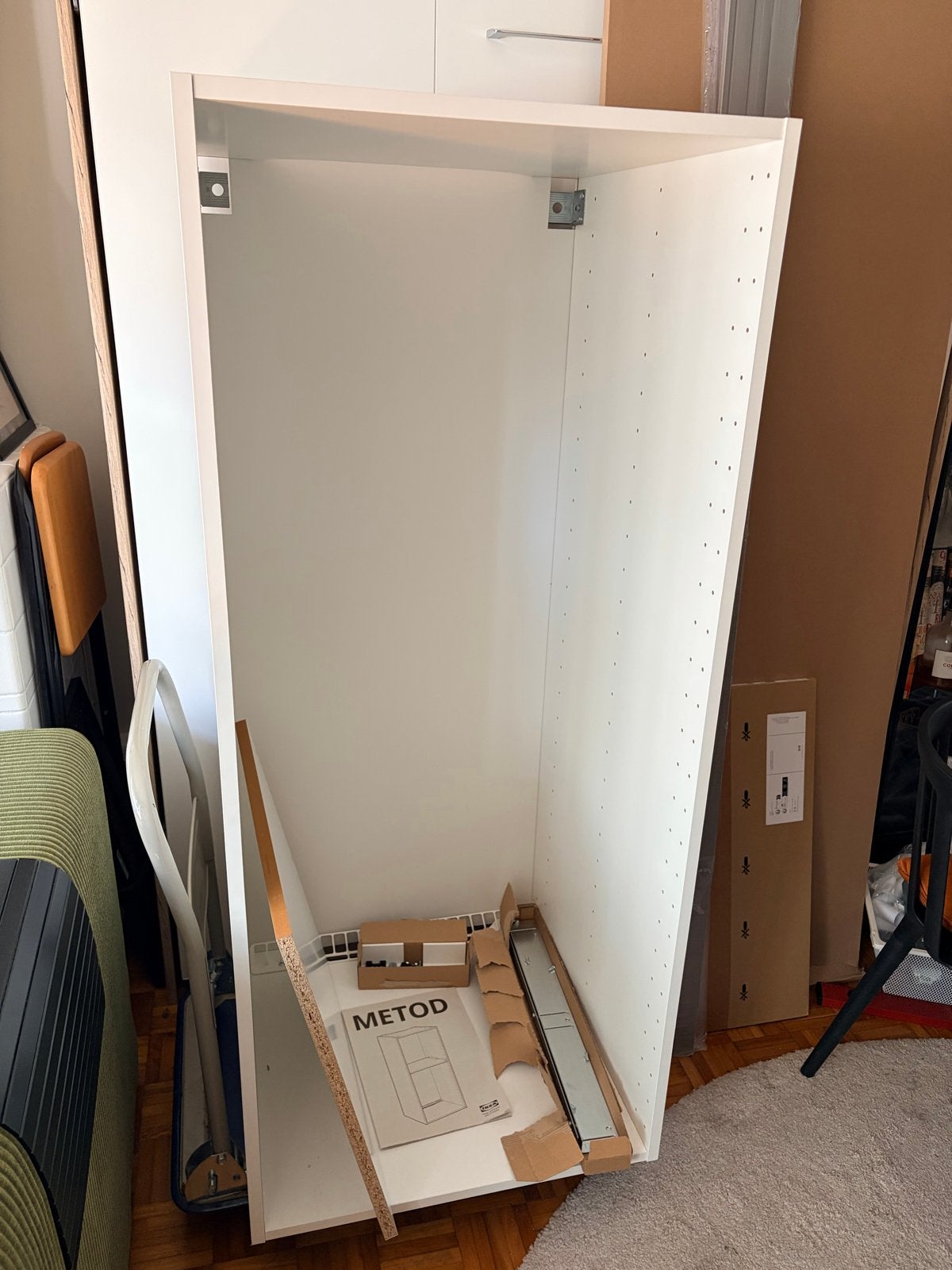 IKEA METOD Hoge kast voor inbouwapparatuur, Ophalen, Nieuw, 50 tot 100 cm, 50 tot 75 cm
