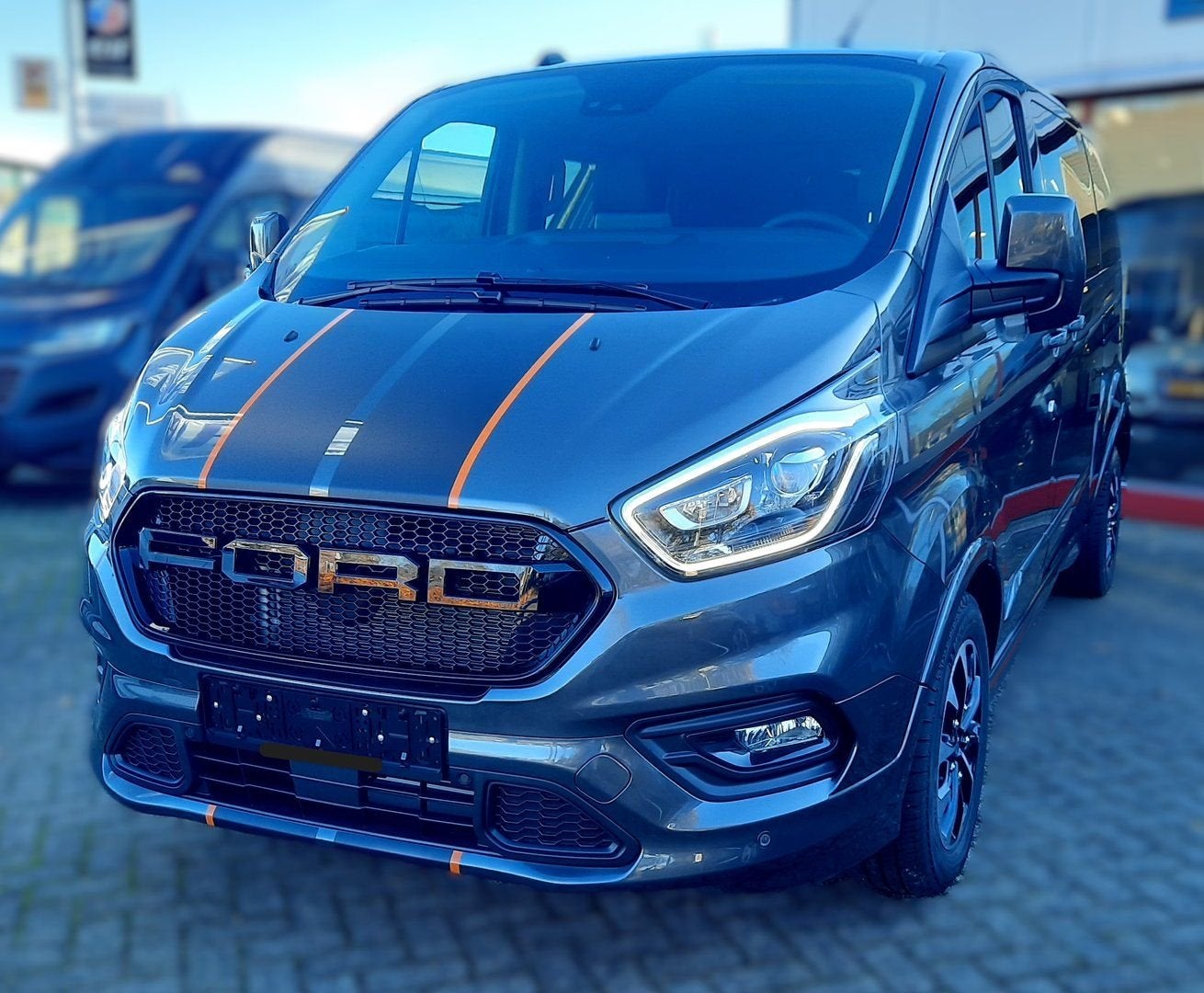 Raptor grill glans zwart Ford Transit Custom 2018 - 2023, Ophalen of Verzenden, -, -, -