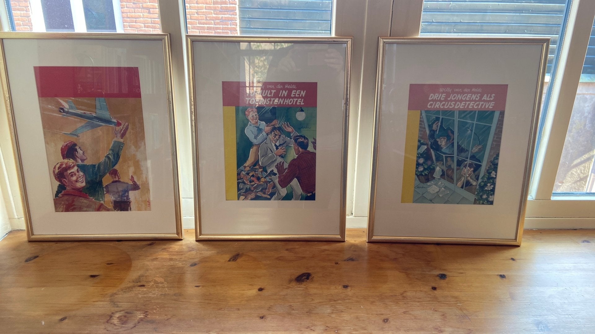 Ingelijste originele afdrukken van de bob evers boeken, Ophalen, Zo goed als nieuw