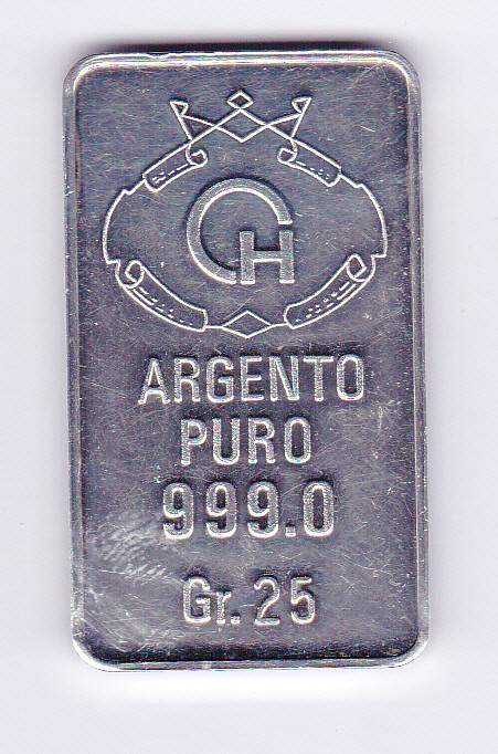 Baartje van 25 gram zilver GH, Ophalen of Verzenden, Zilver